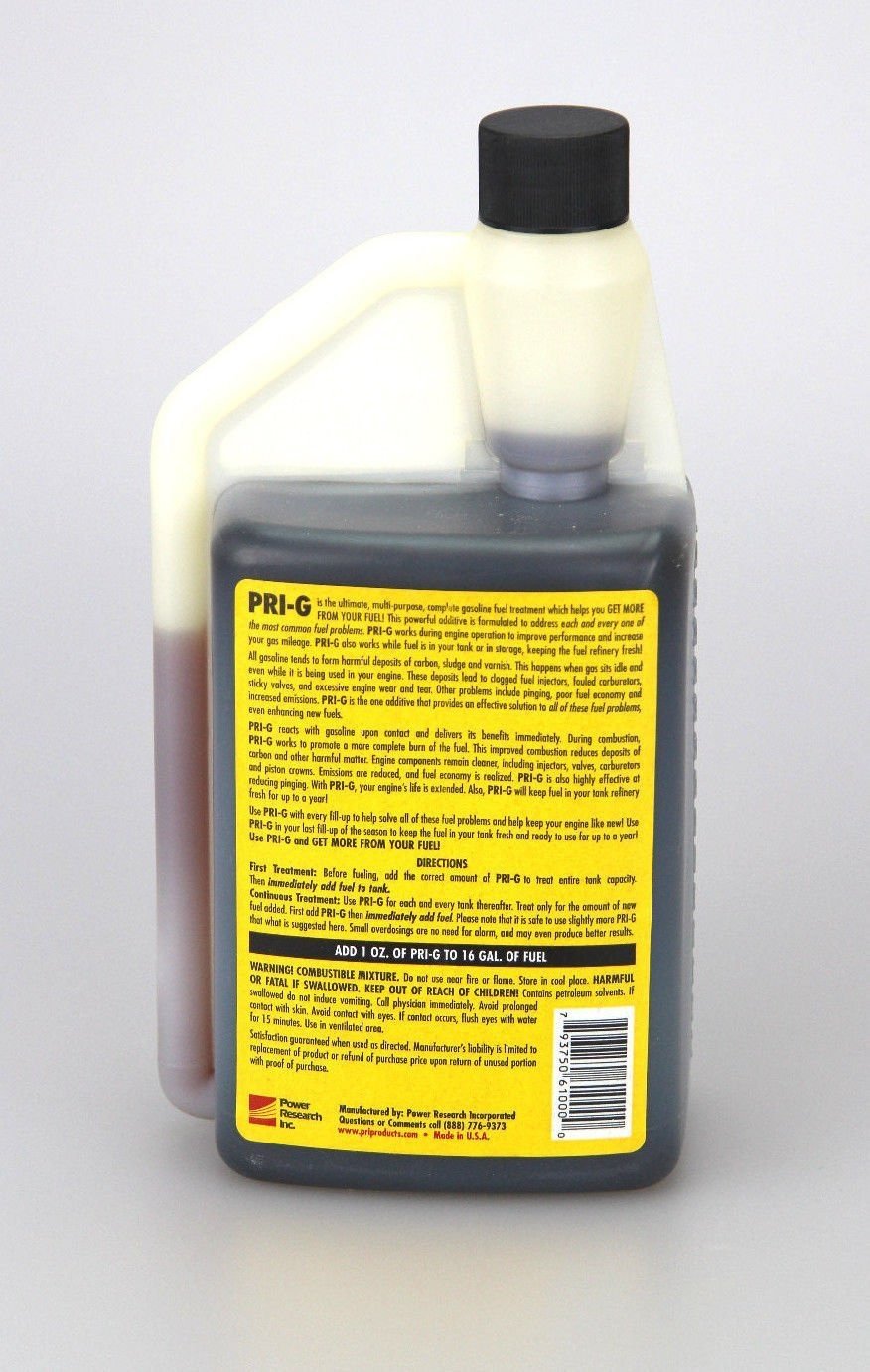 PRI-G 燃料安定剤およびガソリン添加剤32オンス　2ストローク・4ストローク Amazon.co.jp: PRI 燃料スタビライザー ガソリン用 : 車＆バイク